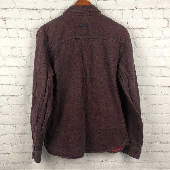 Vans Maroon Long Sleeve Flannel Men's Sz Large - Picture 11 of 12